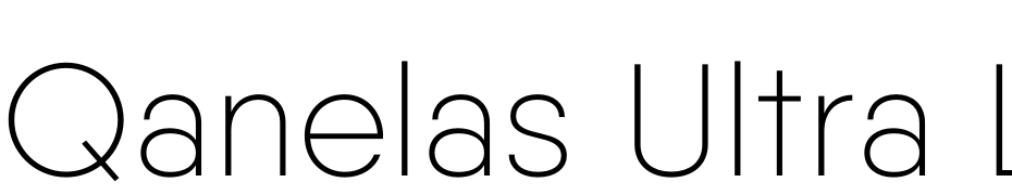 Qanelas Ultra Light Font Download Free